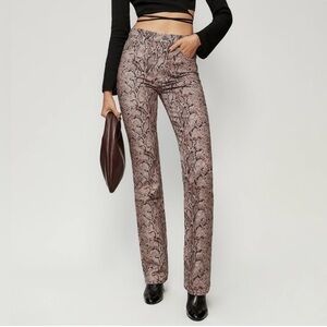 ✨Reformation Payton Snake Print Jeans✨